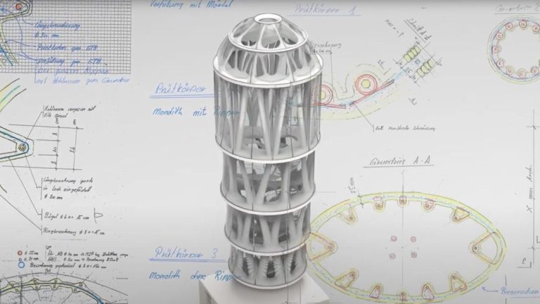 ساخت برج سفید، بلندترین سازه پرینت سه بعدی جهان « Fabbaloo